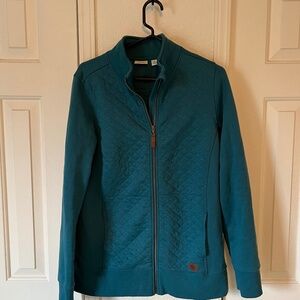 Ll Bean quilted zip sweatshirt